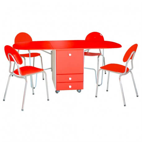 TABLE RABATTABLE GM 180 x 90 PVC - SOTUFAB Meubles - Designer et fabricant  mobilier