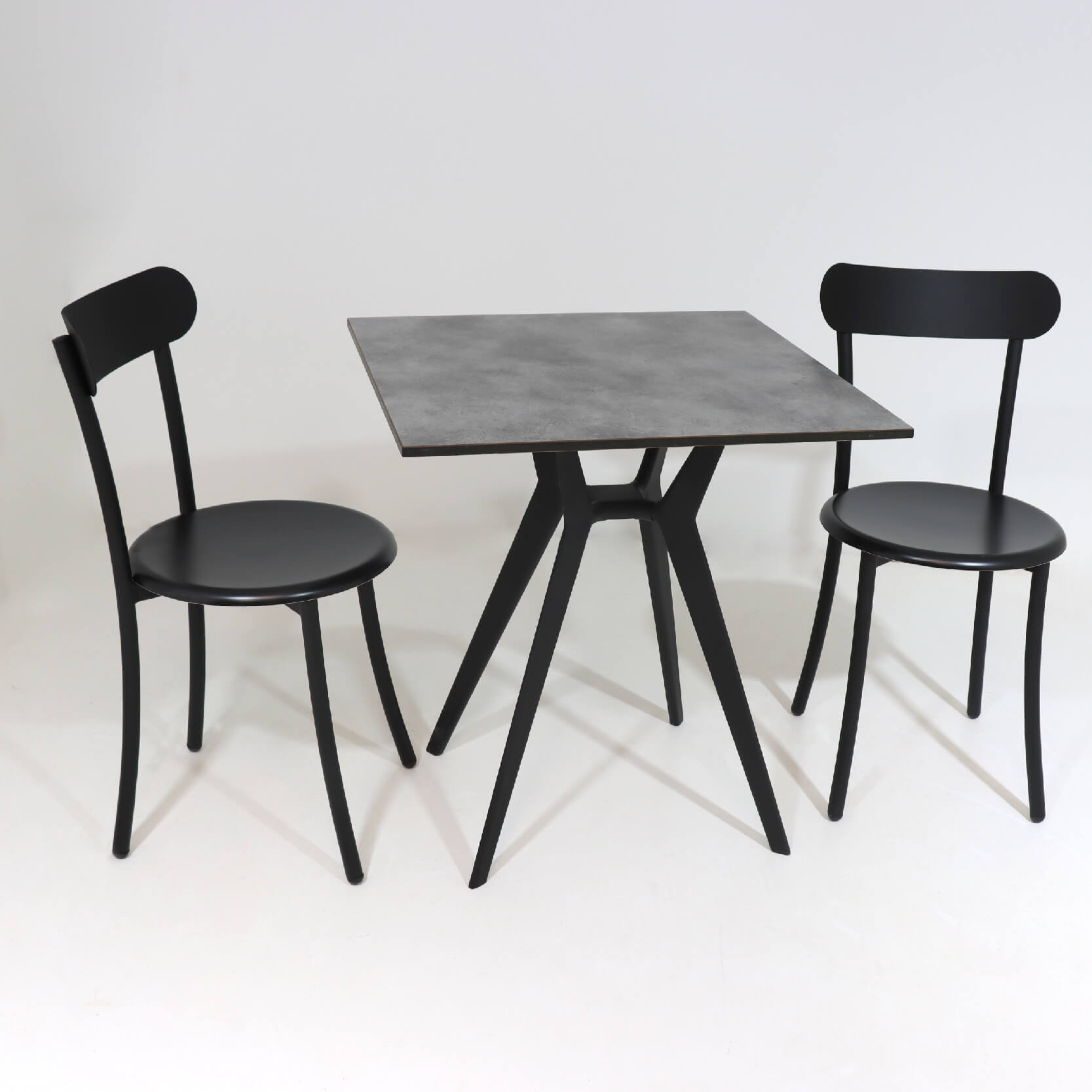 TABLE BISTROT MATRIX 4PIEDS 70X70 COMPACT SOCLE PEINTURE - SOTUFAB Meubles  - Designer et fabricant mobilier