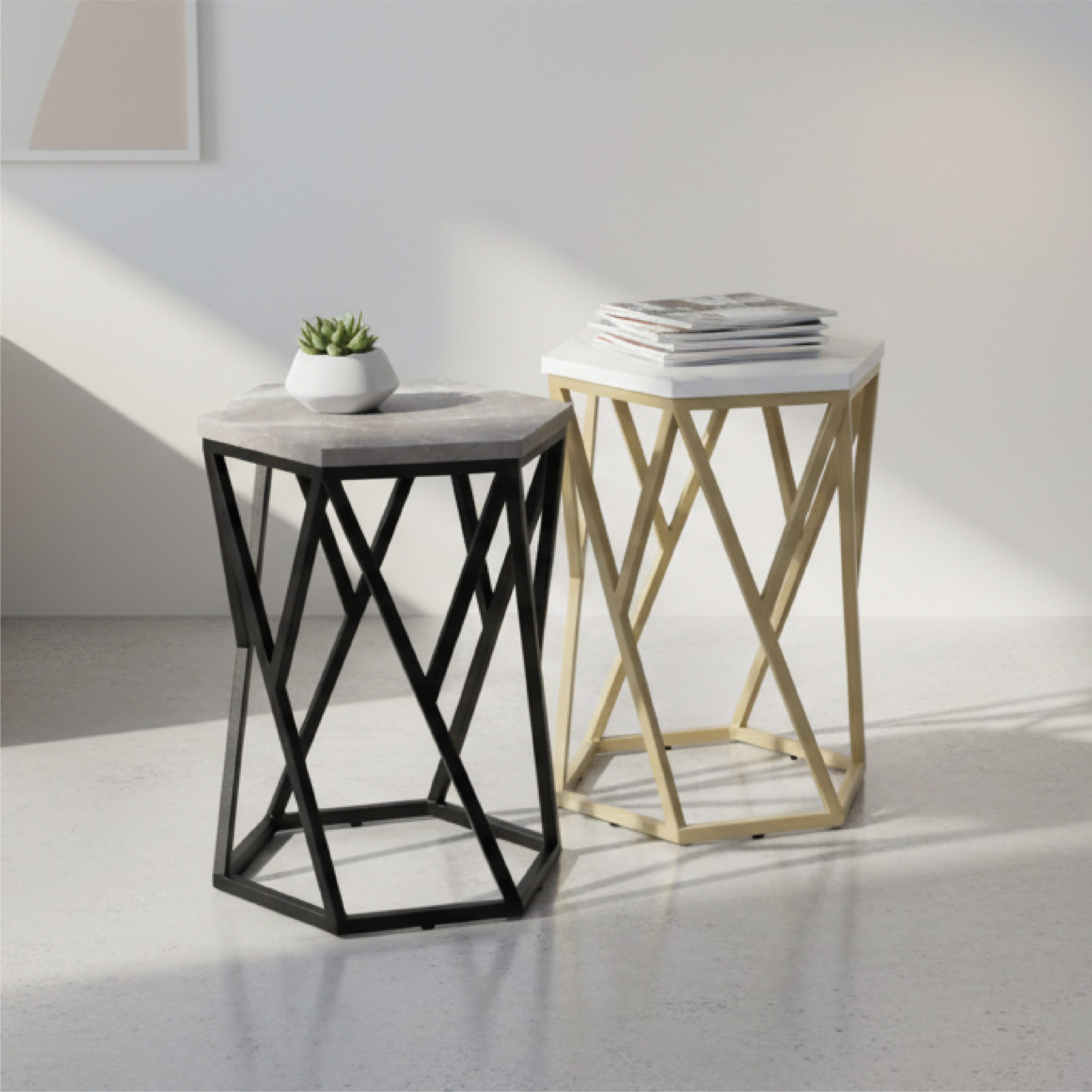 TABLE D'APPOINT HEXA