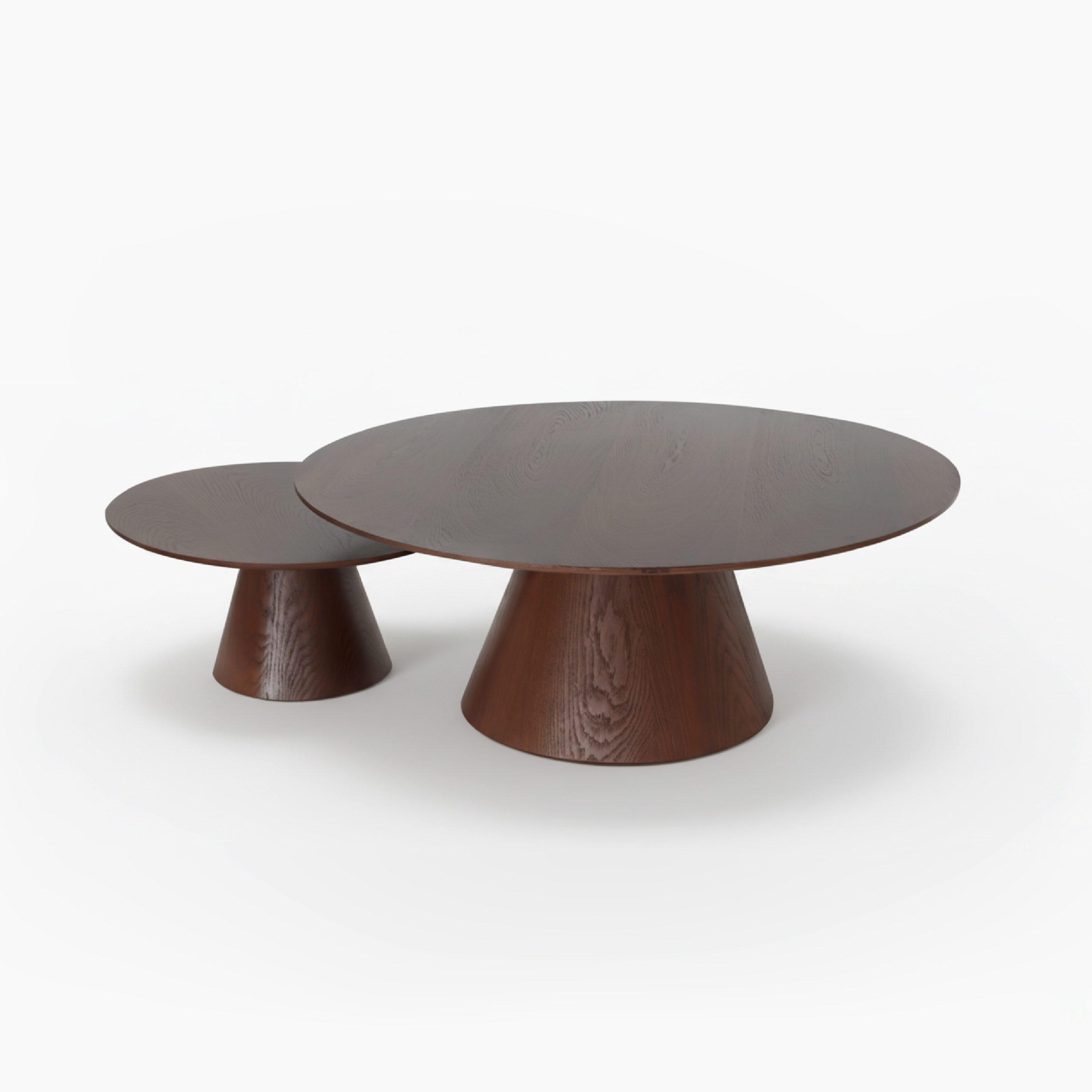 ENSEMBLE DE 2 TABLES BASSES CONE