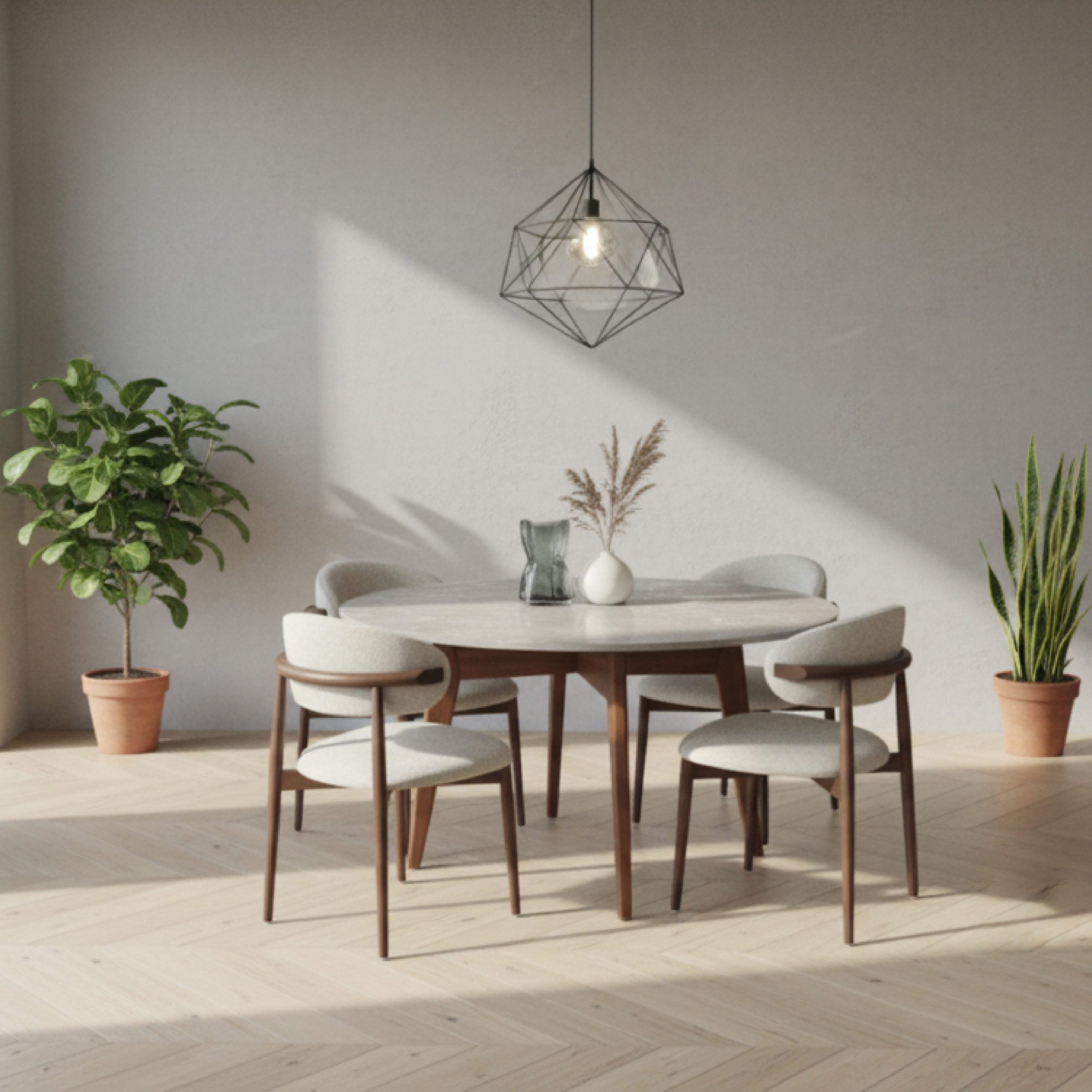 PACK SALLE A MANGER TABLE LAGUNA + 4 CHAISES VICTOR