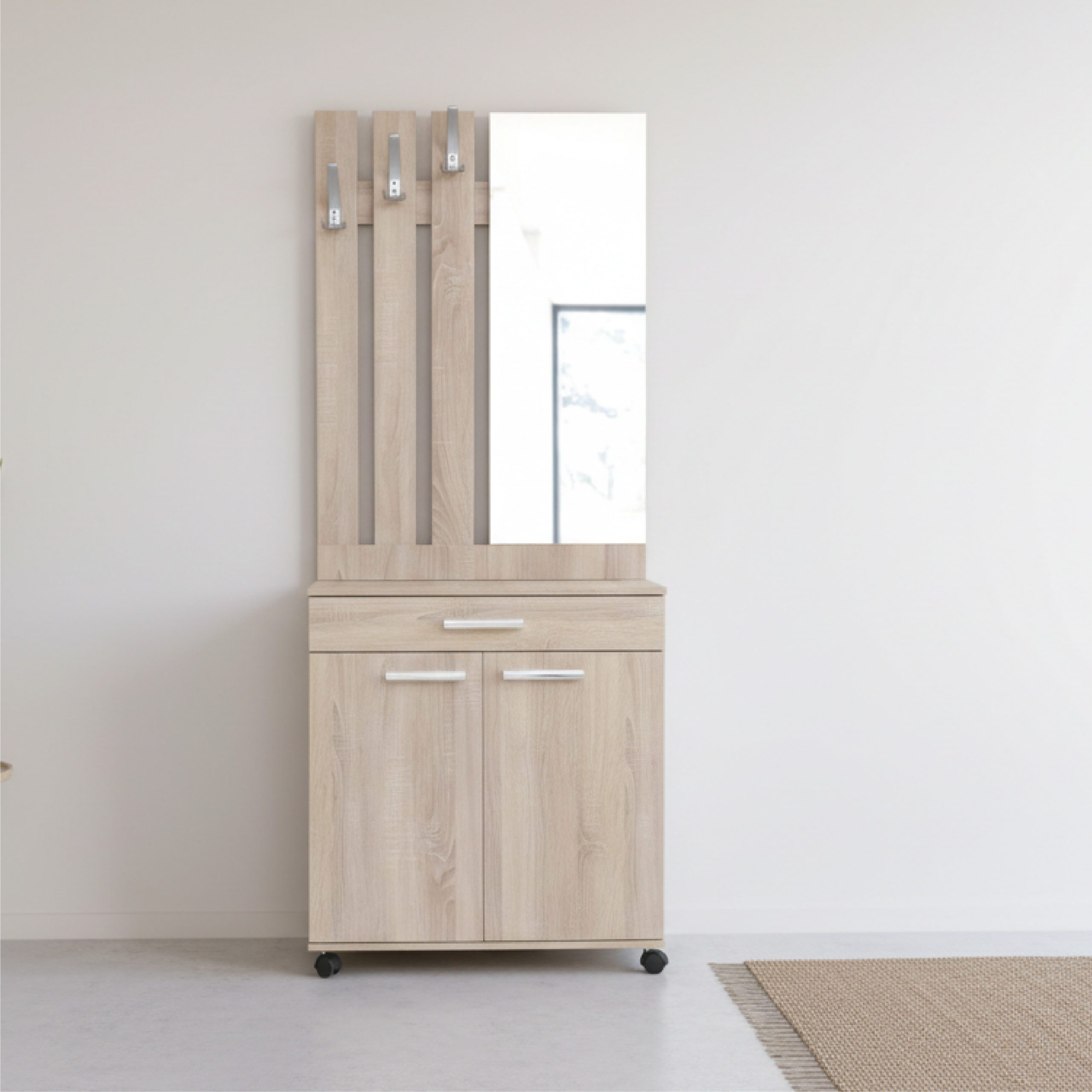 MEUBLE D'ENTREE WASSIM CLASSIQUE A 2P+1T