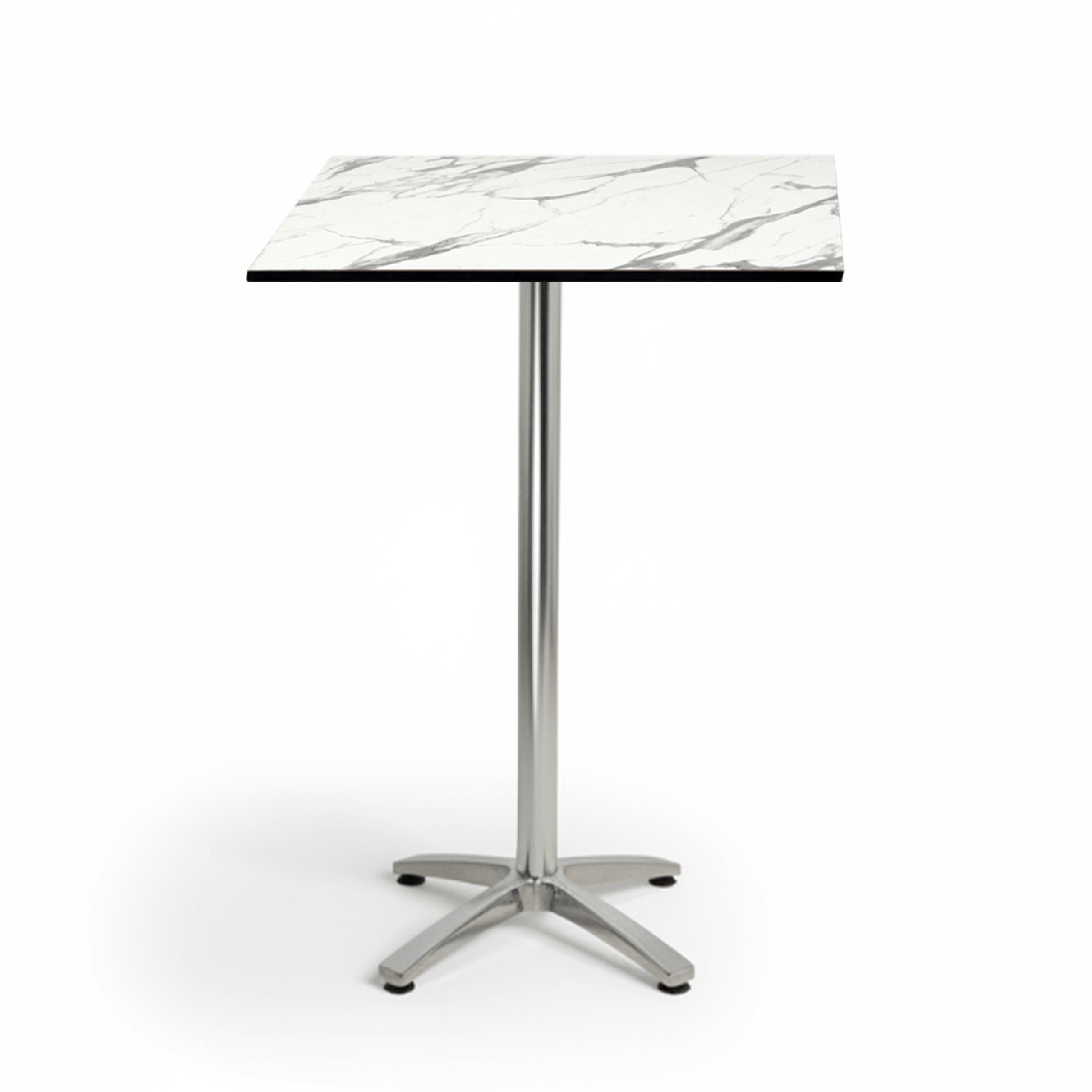 TABLE HAUTE 70X70 TOP COMPACT 4 BRANCHES