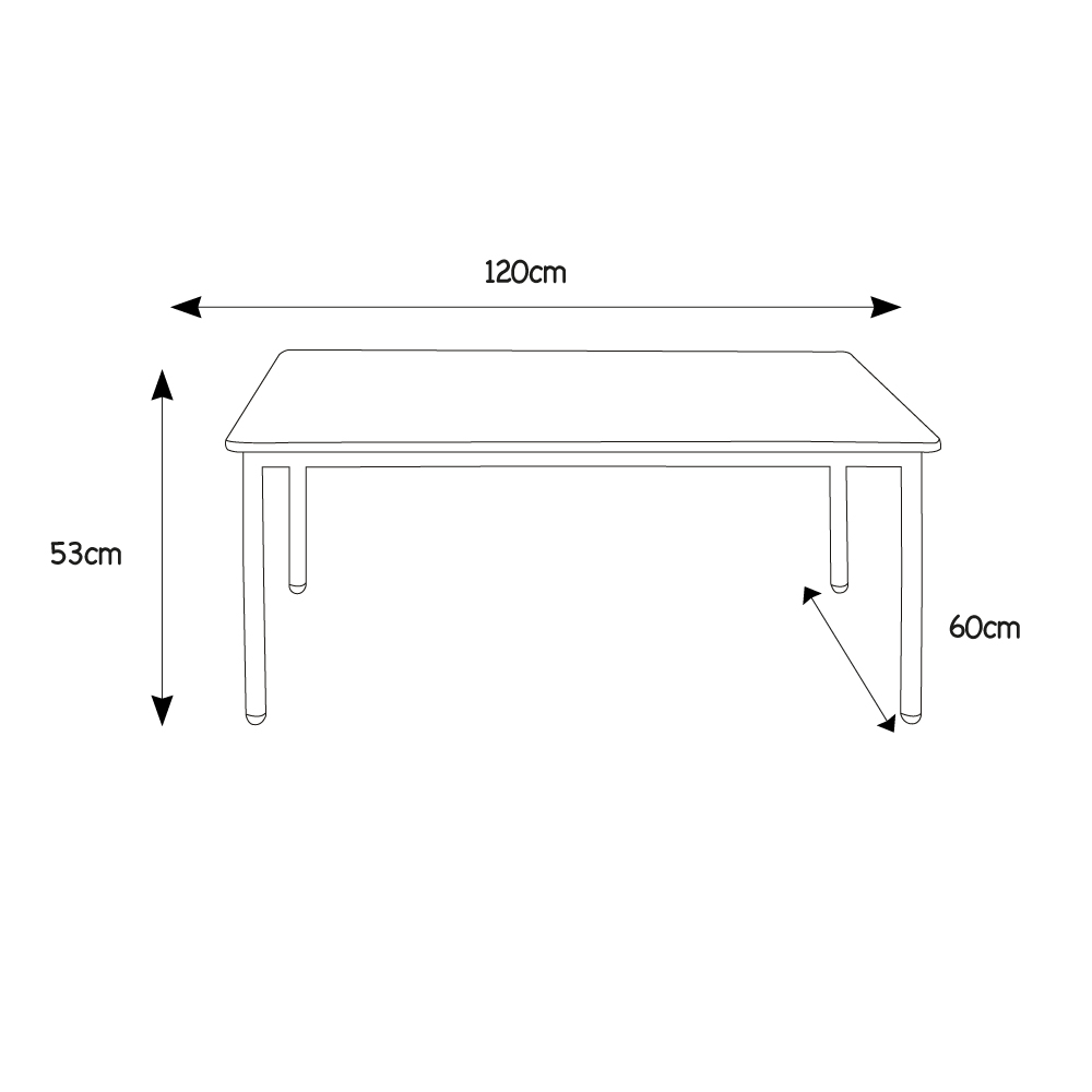 TABLE MATERNELLE RECTANGULAIRE – Image 2