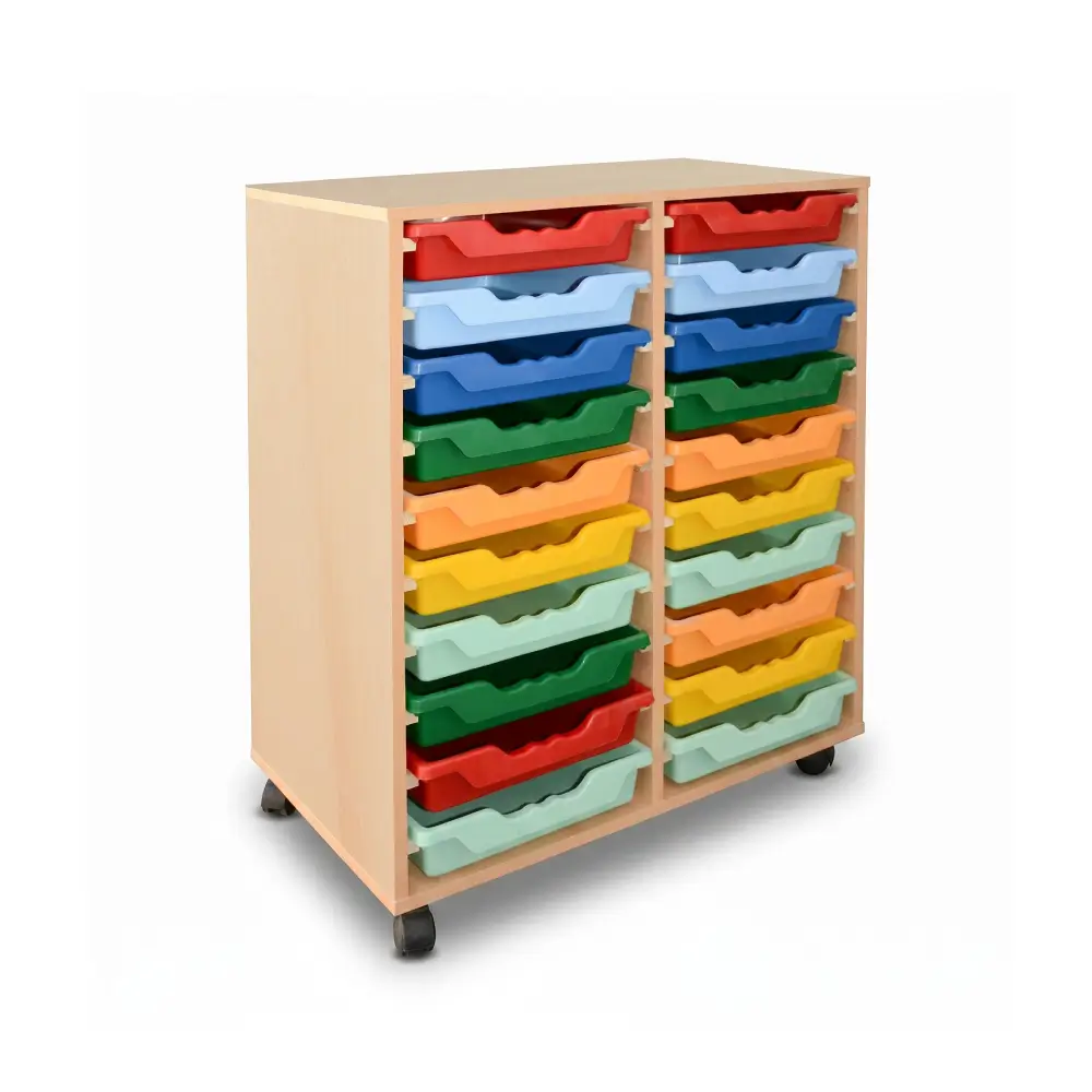 RANGEMENT A 20 BACS EN PLASTIQUE