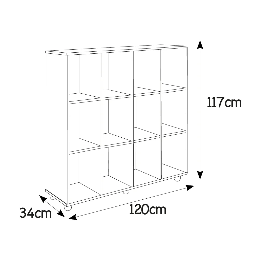 RANGEMENT MATERNELLE A 12 CASIERS – Image 2