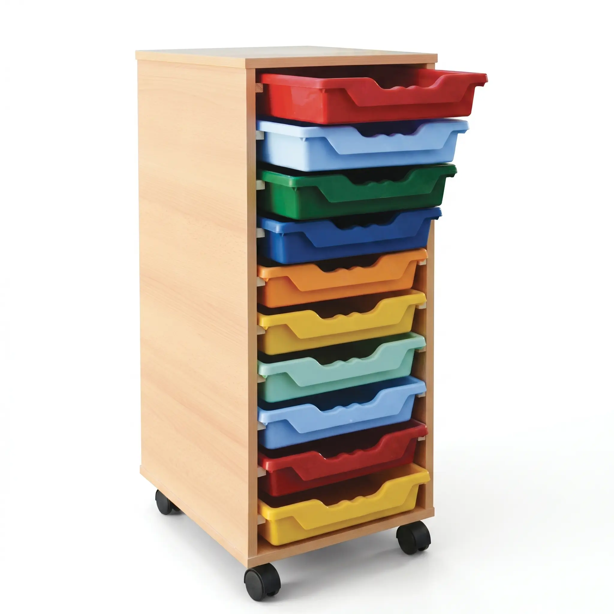RANGEMENT A 10 BACS EN PLASTIQUE