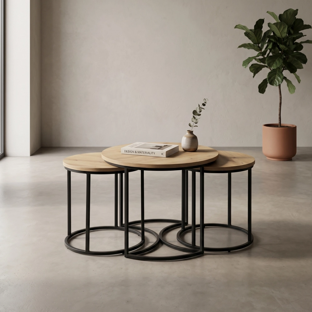 ENSEMBLE DE TROIS TABLES GIGOGNES INTEGRES – Image 2