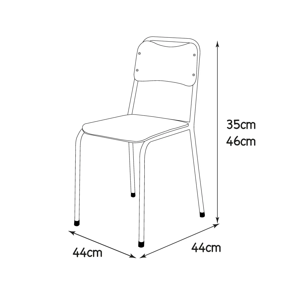 CHAISE PEINTURE ASSISE CPL – Image 2