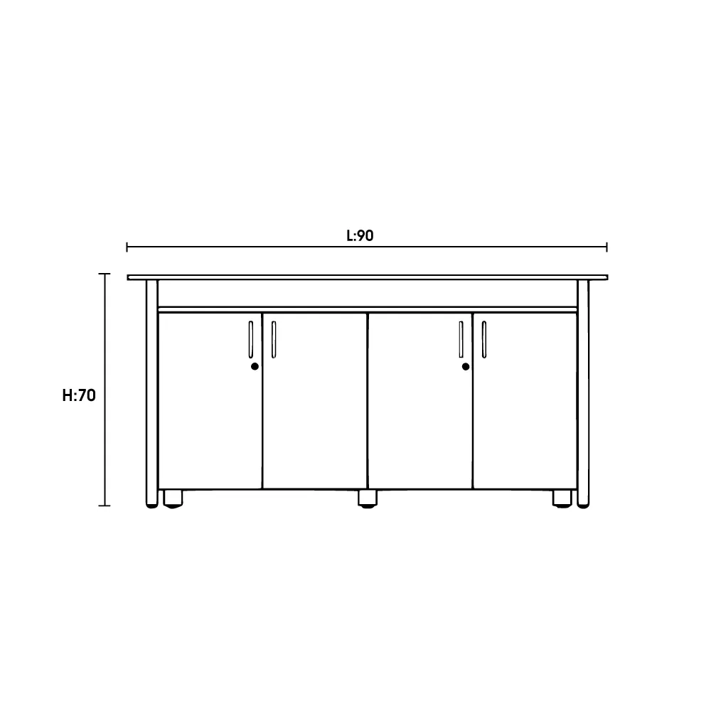ELEMENT DE RANGEMENT BAS DELTA – Image 2