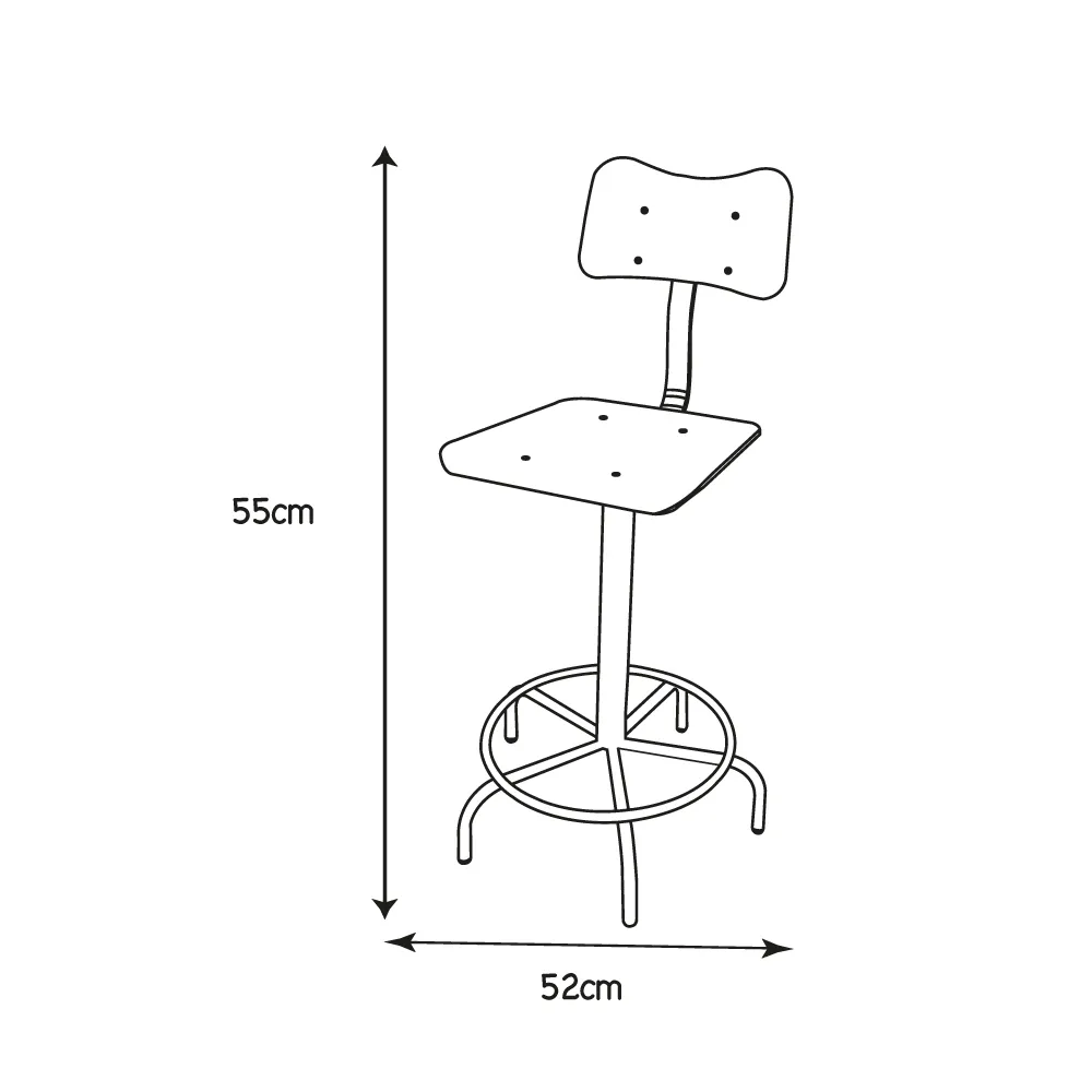 CHAISE LABORATOIRE FIXE – Image 2