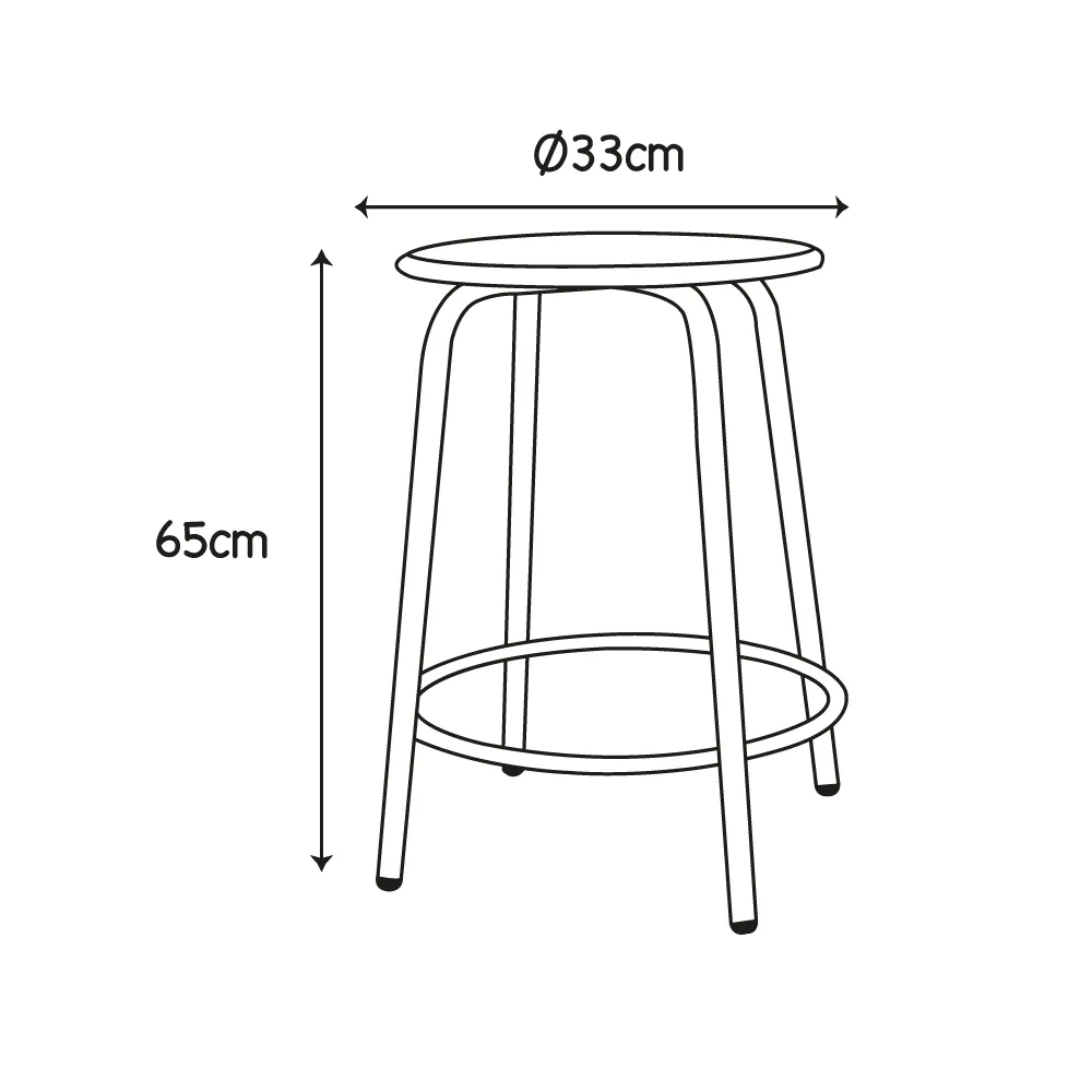 TABOURET LABO FIXE – Image 2
