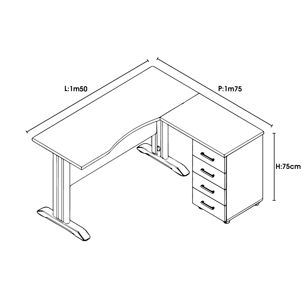 BUREAU OPERATEUR BASE + RETOUR+ 4 T – Image 2