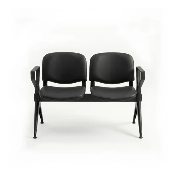 BANQUETTE 2P NOIR +ACC