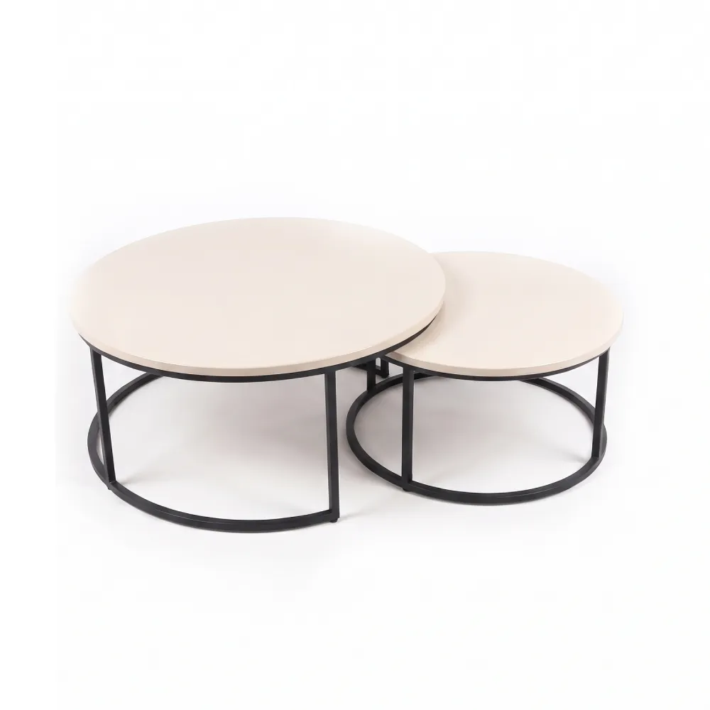 ENSEMBLE DE 2 TABLES BASSE PANAMA